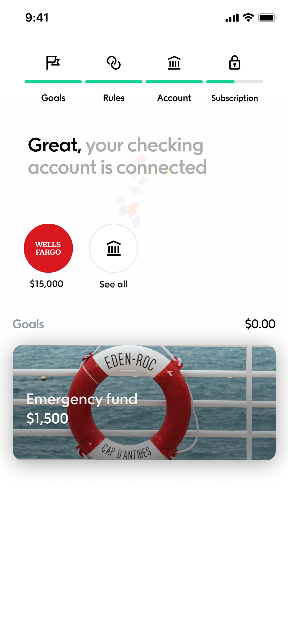 Qapital — Account connected